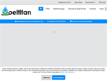 Tablet Screenshot of oeltitan.de